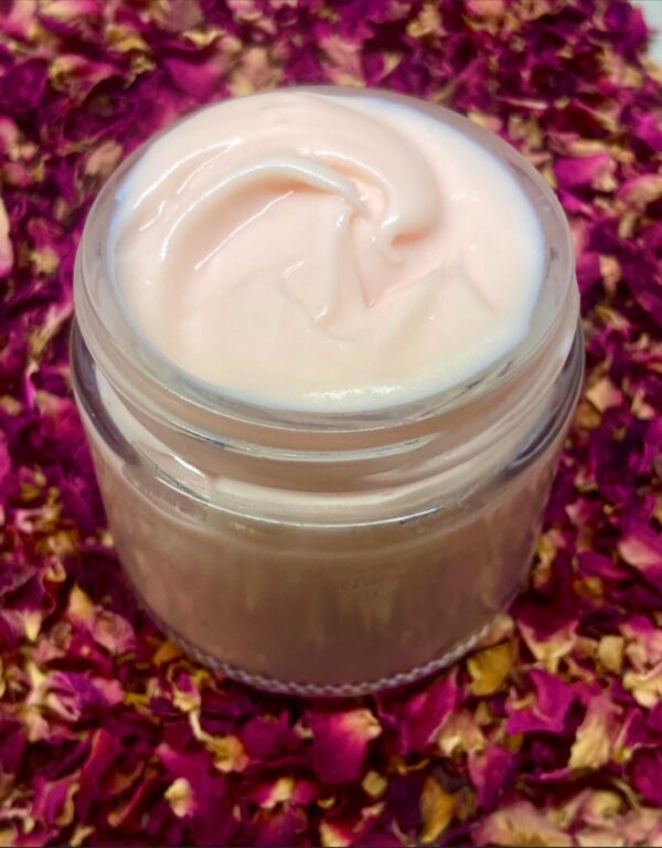 Rose water facial cream with hyaluronic Acid