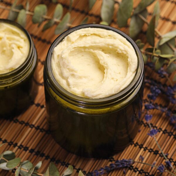 Rose infused whipped shea butter